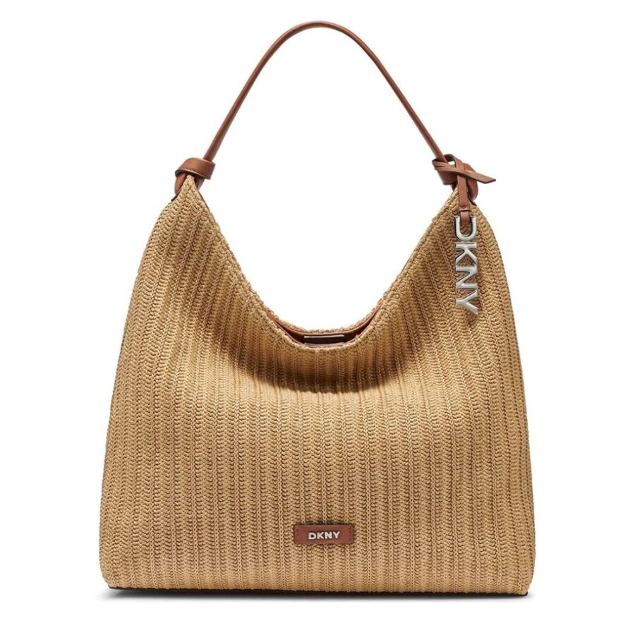 DKNY Paula Hobo Handbag NaturalSaddle R61COO07