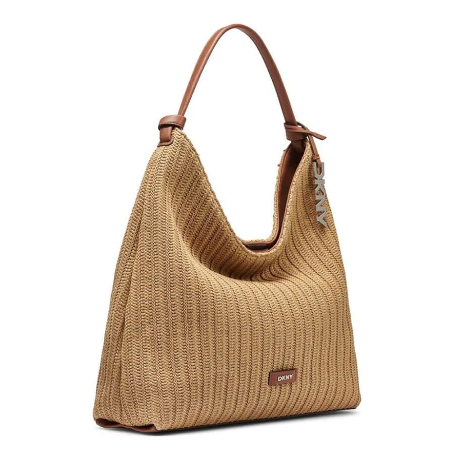 DKNY Paula Hobo Handbag NaturalSaddle R61COO07 2 4