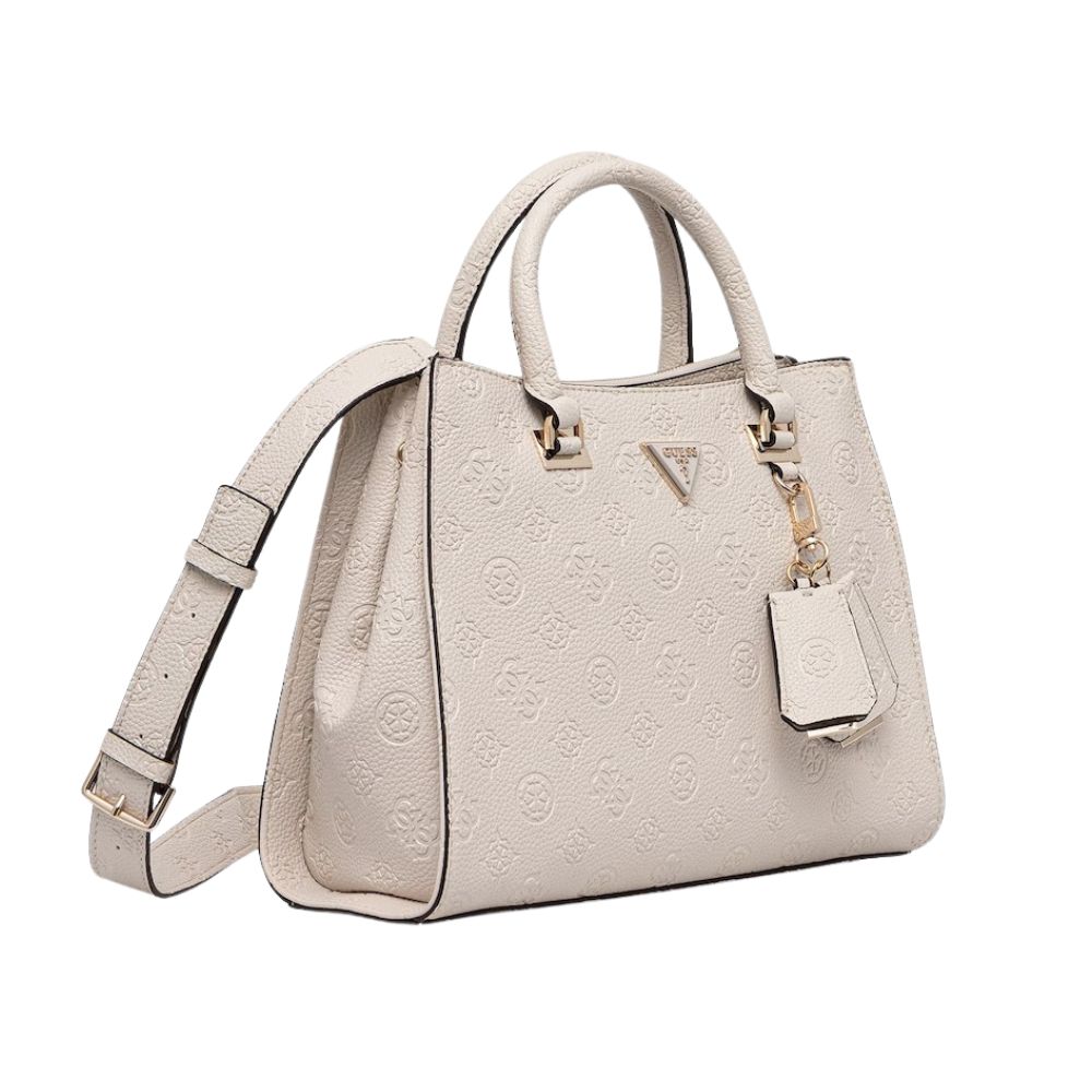 Guess Cressidia II Society Satchel Off White Logo PD988807 2 5
