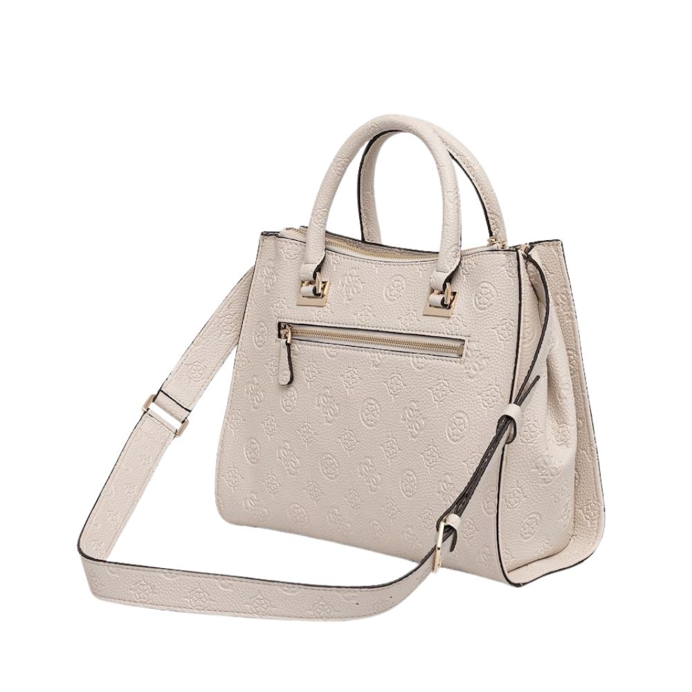Guess Cressidia II Society Satchel Off White Logo PD988807 3 4