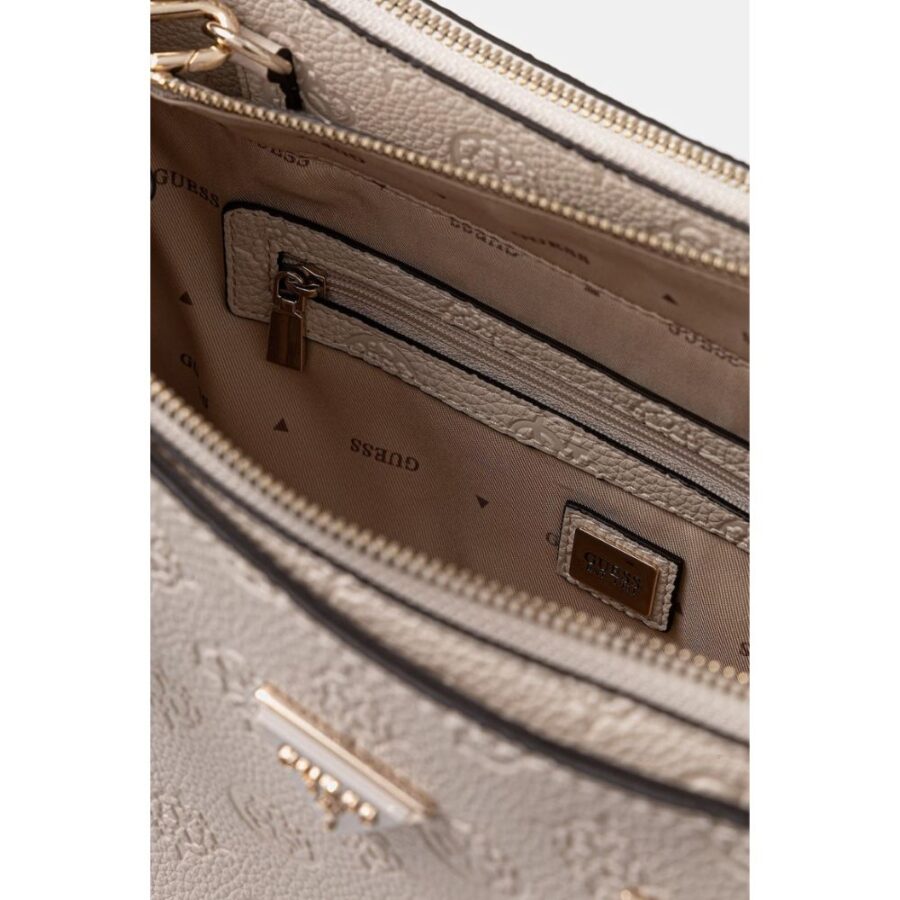 Guess Cressidia II Society Satchel Off White Logo PD988807 5 2