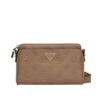 Guess Cressidia II Top Zip Mini Crossbody Dark Taupe Logo PD988872