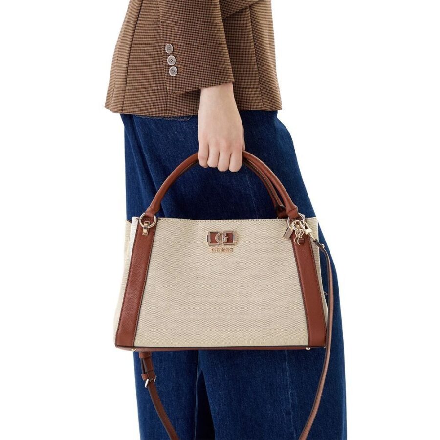 Guess Karnilla Girlfriend Satchel NaturalCognac AG971907 3 3