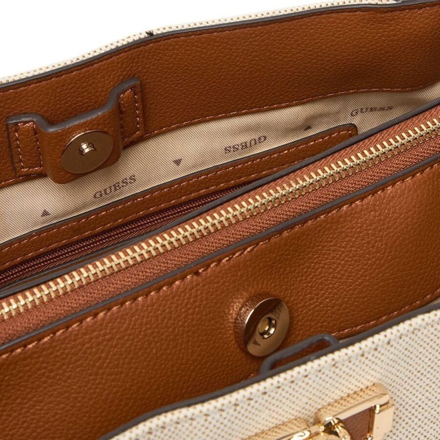 Guess Karnilla Girlfriend Satchel NaturalCognac AG971907 4 2