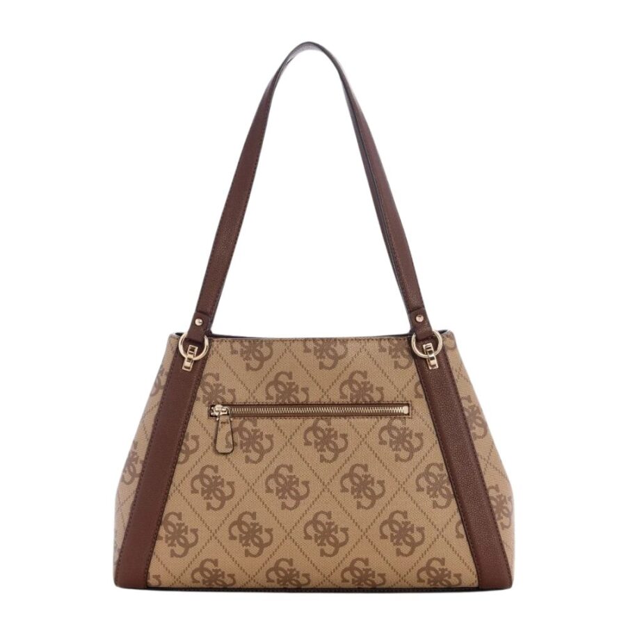 Guess Karnilla Logo Girlfriend Carryall Latte Logobrown OS990122 3 2