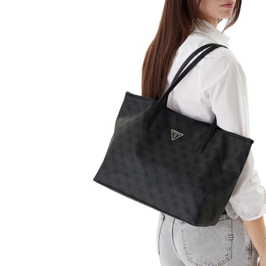 Guess Victtoria 2 In 1 Tote Coal Logo ESG951428 4 4
