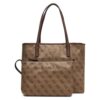 Guess Victtoria 2 In 1 Tote Latte LogoBrown ESG951428 5