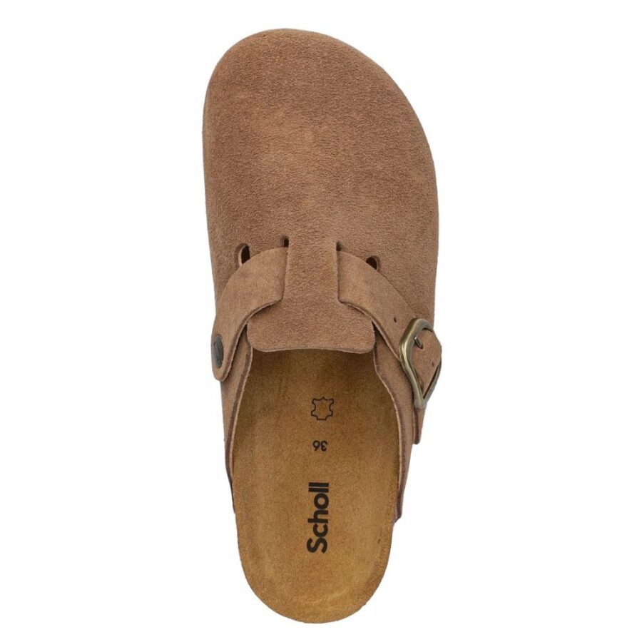 Scholl Fae Clog Suede Taupe F321981062360 3 3