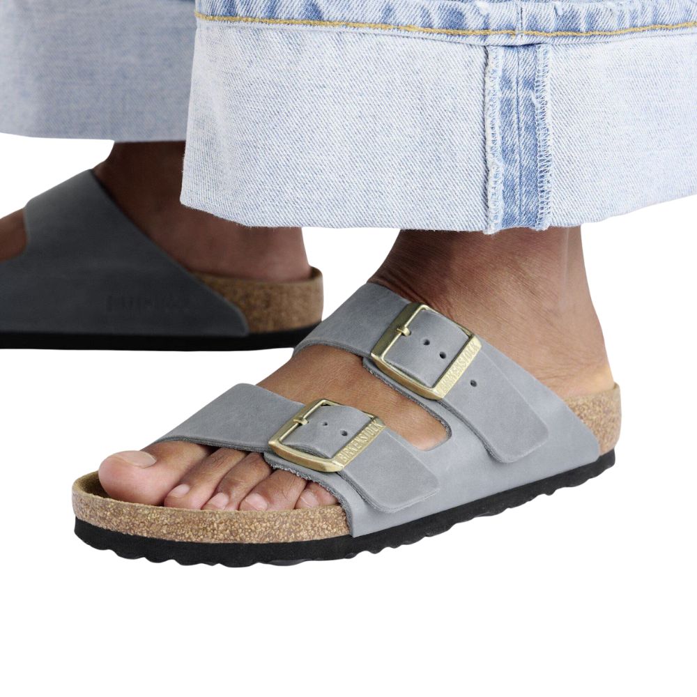Birkenstock Leather Arizona Leoi Basalt Grey 35 43 Narrow 1029253 6 8