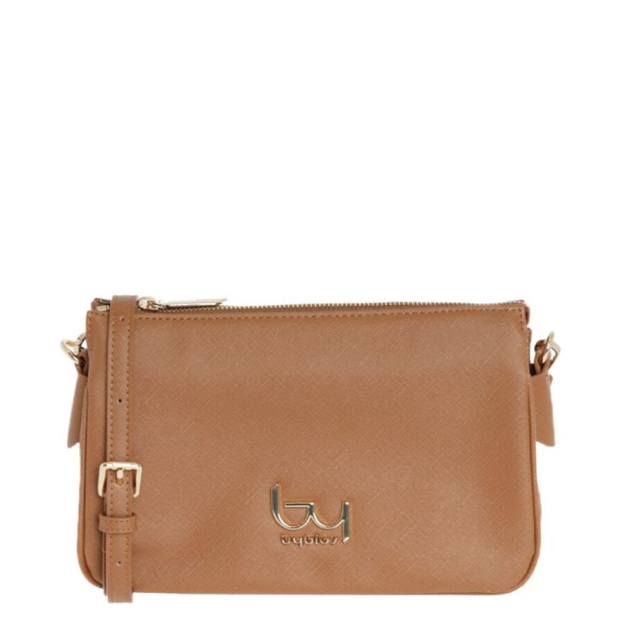 By Byblos Pisa Cross Body Handbag Tan BYBS60A14 4 1