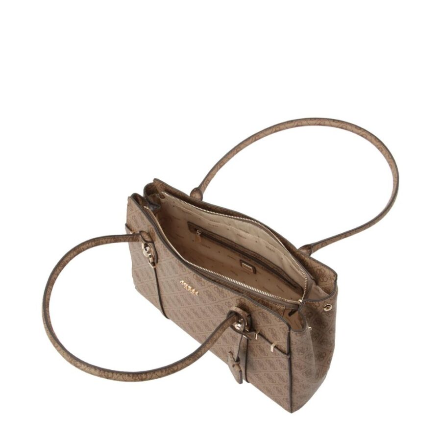 Guess Leona Logo Tote Bag Latte Logo Logo SG991723 3 4