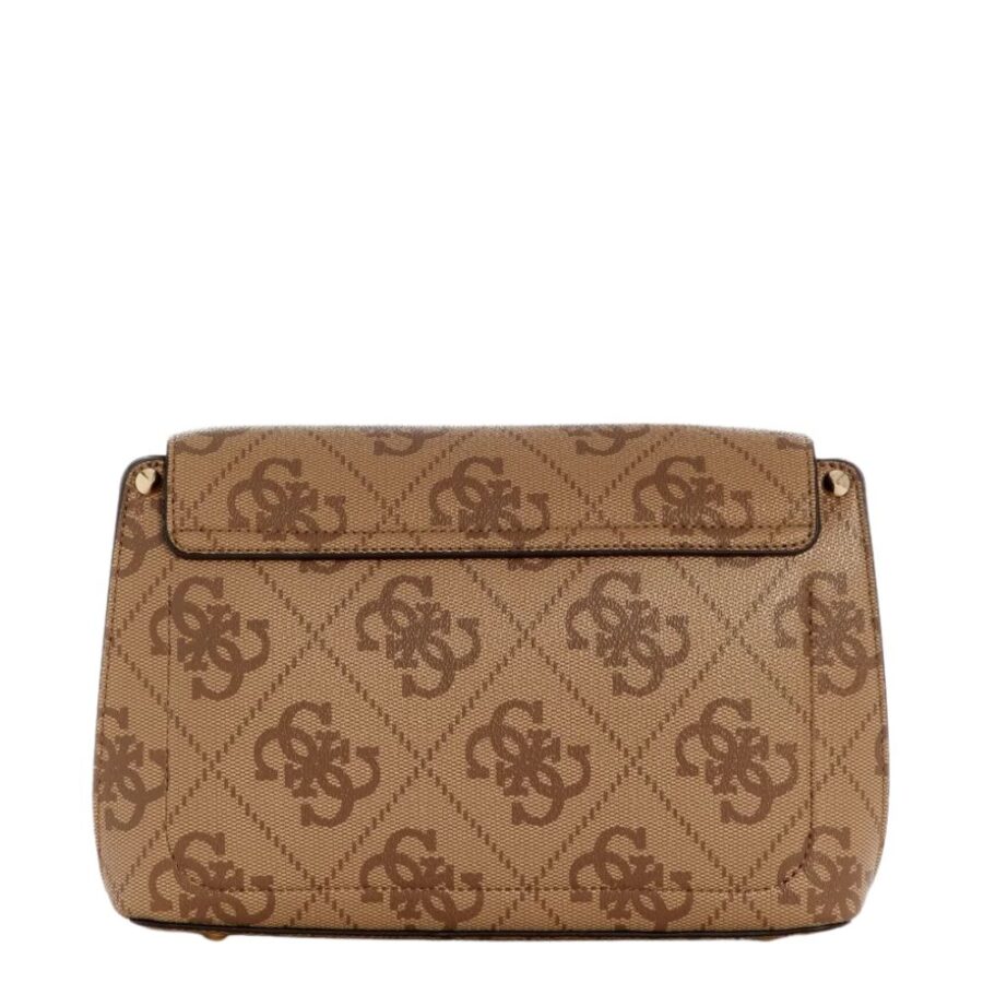 Guess Meridian II Flap Crossbody Latte Logo OS697420 4 1