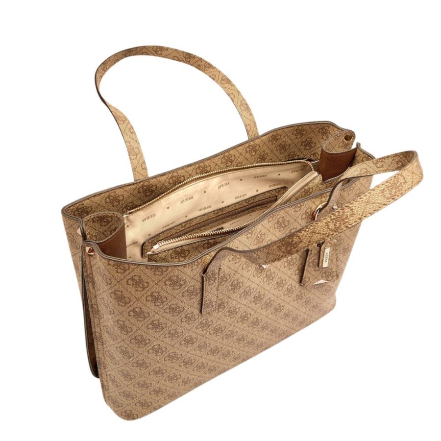 Guess Meridian II Girlfriend Tote Latte Logo SG697423 7 2