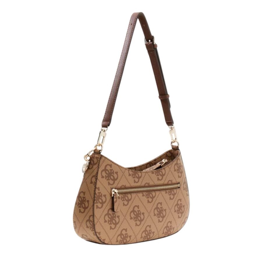 Guess Noelle II Top Zip Shoulder Latte LogoBrown SS967218 6 2
