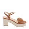 Liu Jo Harper 04 Sandal Calf Leather Saddle SA6119P01102