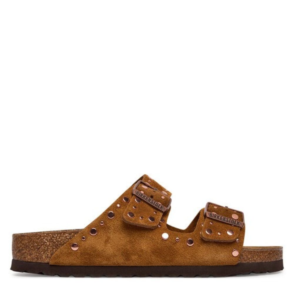 Birkenstock Leather Arizona Rivet Border Leve Mink 35 43 Narrow 1031731