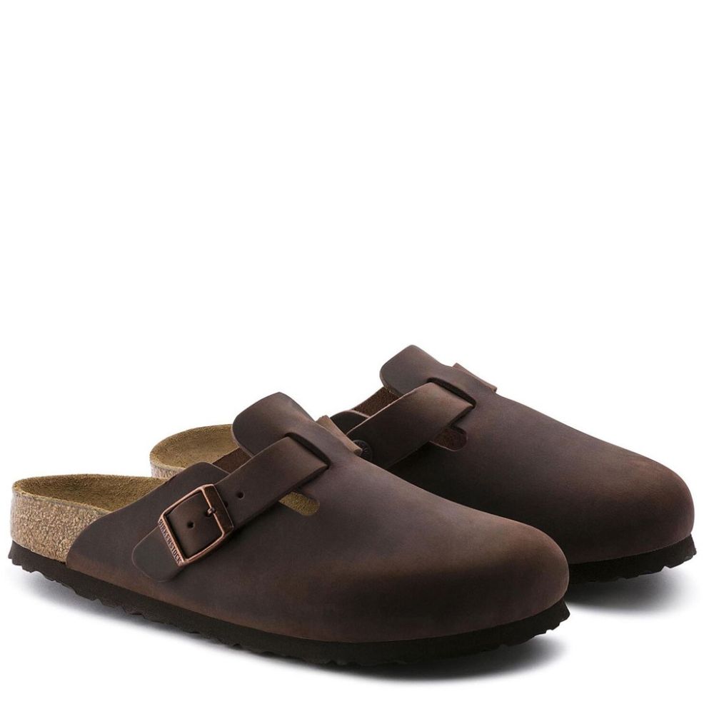 Birkenstock Leather Boston SFB Leoi Habana 35 50 Narrow Seasonal 159713 4 5